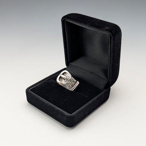 1971 英國復古維多利亞風格純銀戒指(9 號)